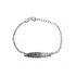 Foto de 20-R50 - PULSERA PLATA PLACA GRABADA 15CM (ALARGADOR 2CM)
