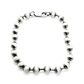 Foto de 20-BEAD600R - PULSERA PLATA BOLAS RUTILO 6MM 21CM