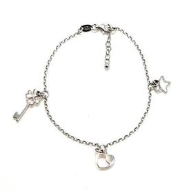 Foto de 20-14 - PULSERA PLATA MOTIVOS 19.5CM (ALARGADOR 2.5CM)