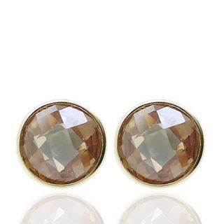 Foto de 96-18263F - PENDIENTES PIEDRA FUMÉ 10MM 18K