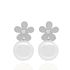 Foto de 71-11971BP - PENDIENTES FLOR PERLA 13MM O.B 18K