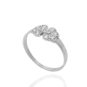 Foto de 13-6778BS - SORTIJA CIRCONITA 6MM O.B. 18K