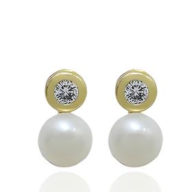 Foto de 05-2150P - PENDIENTES TÚ Y YO 12MM CATALÁN 18K