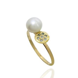 Foto de 05-2299S - SORTIJA CORCONITA PERLA 12MM 18K
