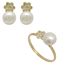 Foto de 05-2300P - PENDIENTES FLOR PERLA 12MM CATALÁN 18K