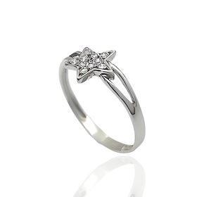 Foto de 13-6780BS - SORTIJA ESTRELLA CIRCONITA 7MM O.B. 18K