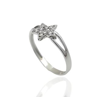 Foto de 13-6780BS - SORTIJA ESTRELLA CIRCONITA 7MM O.B. 18K