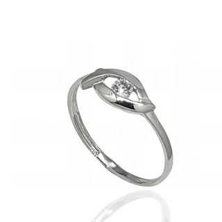 Foto de 71-3428BS - SORTIJA CIRCONITA 6MM O.B. 18K 