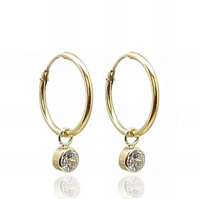 Foto de 42-1X12C - CRIOLLAS CIRCONITA CHATÓN 4MM 1X12MM 18K