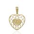 Foto de 51-17206 - COLGANTE 'MAMÁ' CORAZÓN LOVE 16MM 18K