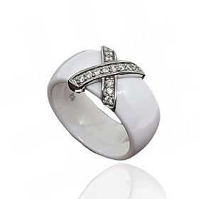 Foto de 22-120517B - *OFERTA* SORTIJA PLATA CERÁMICA CIRCONITA 9MM