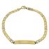 Foto de 10-439-076 - PULSERA PLACA BICOLOR 4MM 19CM (PLACA 8X30MM) (6,38gr) 18K