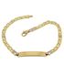 Foto de 10-439-076 - PULSERA PLACA BICOLOR 4MM 19CM (PLACA 8X30MM) (6,38gr) 18K