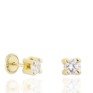 Foto de 51-2002403 - PENDIENTES CIRCONITA GARRAS 2MM 18K 