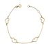 Foto de 28-12717 - PULSERA CORAZONES 7MM 19CM (ANILLA A 2CM) 18K**