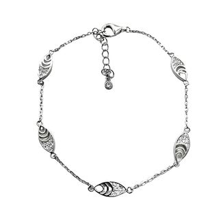 Foto de 25-86 - PULSERA PLATA MOTIVOS CIRCONITA 4X10MM 17CM (ALARGADOR 3CM)