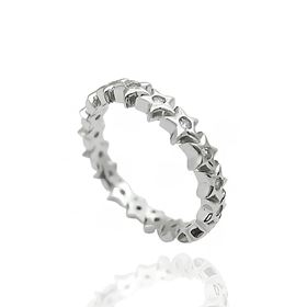 Foto de 25-2072S - SORTIJA PLATA ESTELLAS CIRCONITA 4MM