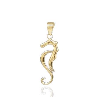 Foto de 28-12106 - COLGANTE CABALLITO DE MAR BRILLO 20MM 18K