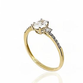 Foto de 28-200235S - SORTIJA CIRCONITA 6MM 18K