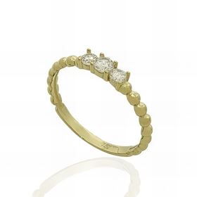 Foto de 12-2797S - SORTIJA CIRCONITA 3MM 18K 