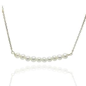 Foto de 05-3977G - GARGANTILLA PERLAS 3.3MM 42CM (ANILLA A 3CM) 18K