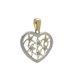 Foto de 62-589 - COLGANTE CORAZÓN BICOLOR CIRCONITA 18MM 18K