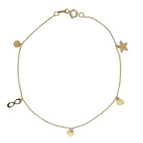 Foto de 12-046 - PULSERA MOTIVOS 19CM 18K