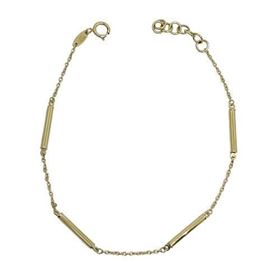 Foto de 10-401-1319 - PULSERA BARRAS 2MM 19CM (ALARGADOR 2CM) (1,95gr) 18K**