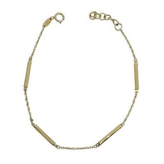 Foto de 10-401-1319 - PULSERA BARRAS 2MM 19CM (ALARGADOR 2CM) (1,95gr) 18K**