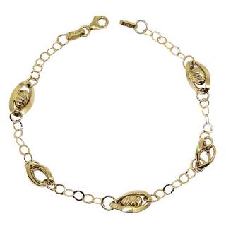 Foto de 04-563 - PULSERA COMBINADA LAPIDADA 20CM (3,10gr) 18K