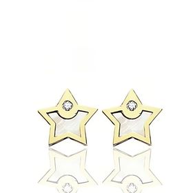 Foto de 51-1651205 - PENDIENTES ESTRELLA NÁCAR CIRCONITA 6MM 18K