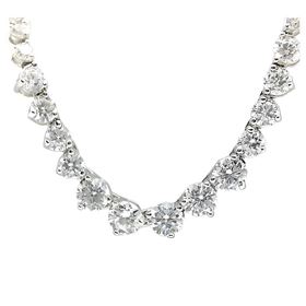 Foto de 25-10-90 - GARGANTILLA PLATA CIRCONITA 6MM DISMINUCIÓN 90CM