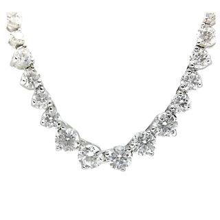 Foto de 25-10-90 - GARGANTILLA PLATA CIRCONITA 6MM DISMINUCIÓN 90CM