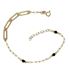 Foto de 10-501-164 - PULSERA COMBINADA PIEDRAS NEGRAS 18.5CM (2,01gr) 18K