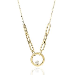 Foto de 10-401-1640G - GARGANTILLA CÍRCULO CIRCONITA 12MM 45CM (2,012gr) 18K