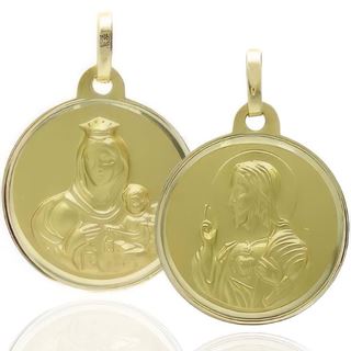 Foto de 78-5003-118 - ESCAPULARIO V. CARMEN-S. CORAZÓN 18MM (1,85gr) 18K 