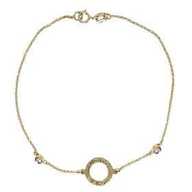 Foto de 55-227 - PULSERA MOTIVO "LOVE" CIRCONITA 10MM 18CM (1,35gr) 18K