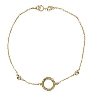 Foto de 55-227 - PULSERA MOTIVO "LOVE" CIRCONITA 10MM 18CM (1,35gr) 18K