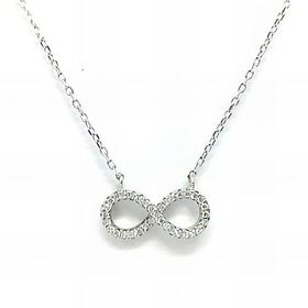 Foto de 25-045G - GARGANTILLA PLATA INFINITO CIRCONITA 7X15MM