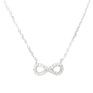 Foto de 25-046G - GARGANTILLA PLATA INFINITO 13X5MM CIRCONITA 41CM (ALARGADOR 3CM)