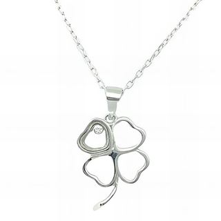 Foto de 25-0286G - GARGANTILLA PLATA TRÉBOL CIRCONITA 18MM