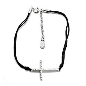 Foto de 25-02113 - PULSERA PLATA CRUZ CIRCONITA 20MM 17CM (ALARGADOR 3.5CM)
