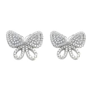 Foto de 25-0485 - PENDIENTES PLATA MARIPOSA CIRCONITA 14MM