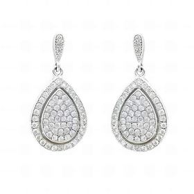 Foto de 25-0519 - PENDIENTES PLATA CIRCONITA 21MM