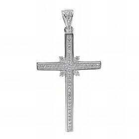 Foto de 25-1299 - CRUZ PLATA CIRCONITA 32MM