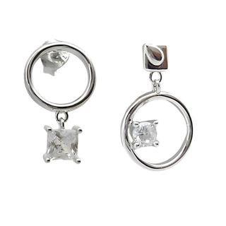 Foto de 25-1445P - PENDIENTES PLATA CIRCONITA 16MM