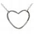 Foto de 25-100039-15G - GARGANTILLA PLATA CORAZÓN 15MM 45CM