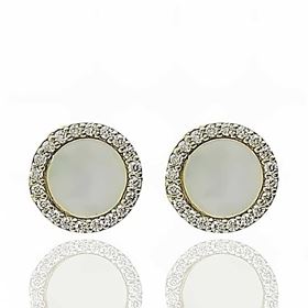 Foto de 62-00184 - PENDIENTES REDONDOS NÁCAR CIRCONITA 8MM 18K