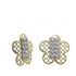 Foto de 51-1229204 - PENDIENTES FLOR BICOLOR CIRCONITA 10MM 18K