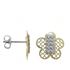 Foto de 51-1229204 - PENDIENTES FLOR BICOLOR CIRCONITA 10MM 18K